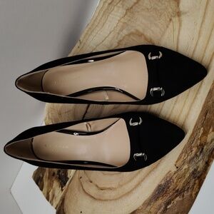 Ann Taylor Factory Black Heels, Size 6M